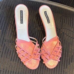 Claudia Ciuti Pink Women's Strappy Sandals